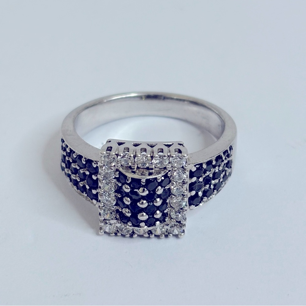 925 Sterling Silver DQCZ  Ring Size 10